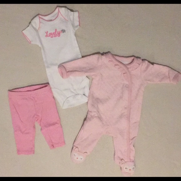 Carter's One Pieces Newborn Baby Girl Sleeper And A Set Poshmark